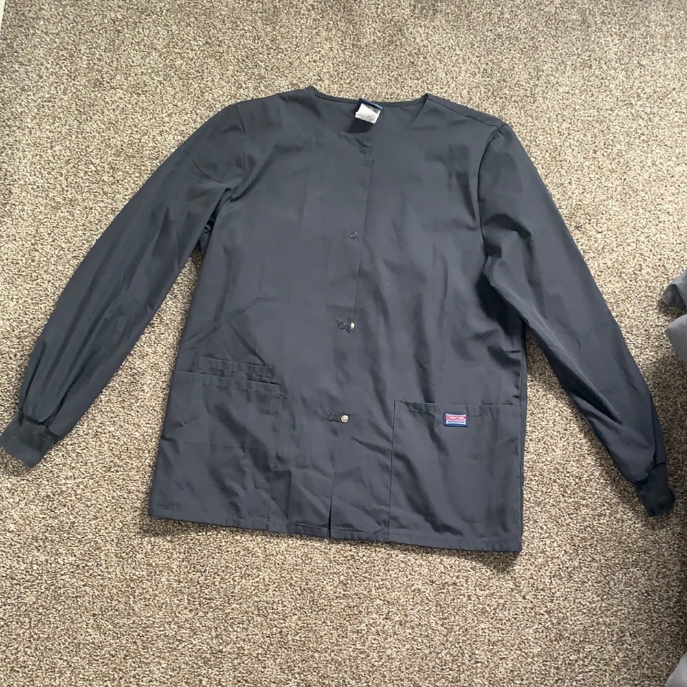 Pewter gray Cherokee scrub jacket